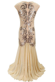 Long Sequin 1920s Gatsby Dress