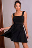 Load image into Gallery viewer, Square Neck Little Black Dress