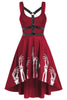 Load image into Gallery viewer, Black Scoop Neck Vintage Halloween Dress