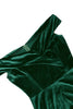 Load image into Gallery viewer, A Line Off the Shoulder Dark Green Velvet Dress