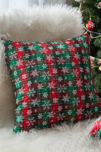 Christmas Gift Plaid Pillow