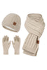 Load image into Gallery viewer, 3-Pieces Knitted Hat Scarf Gloves For Men