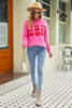 Load image into Gallery viewer, Heart Lips Crew Neck Women&#39;s Knitted Sweater