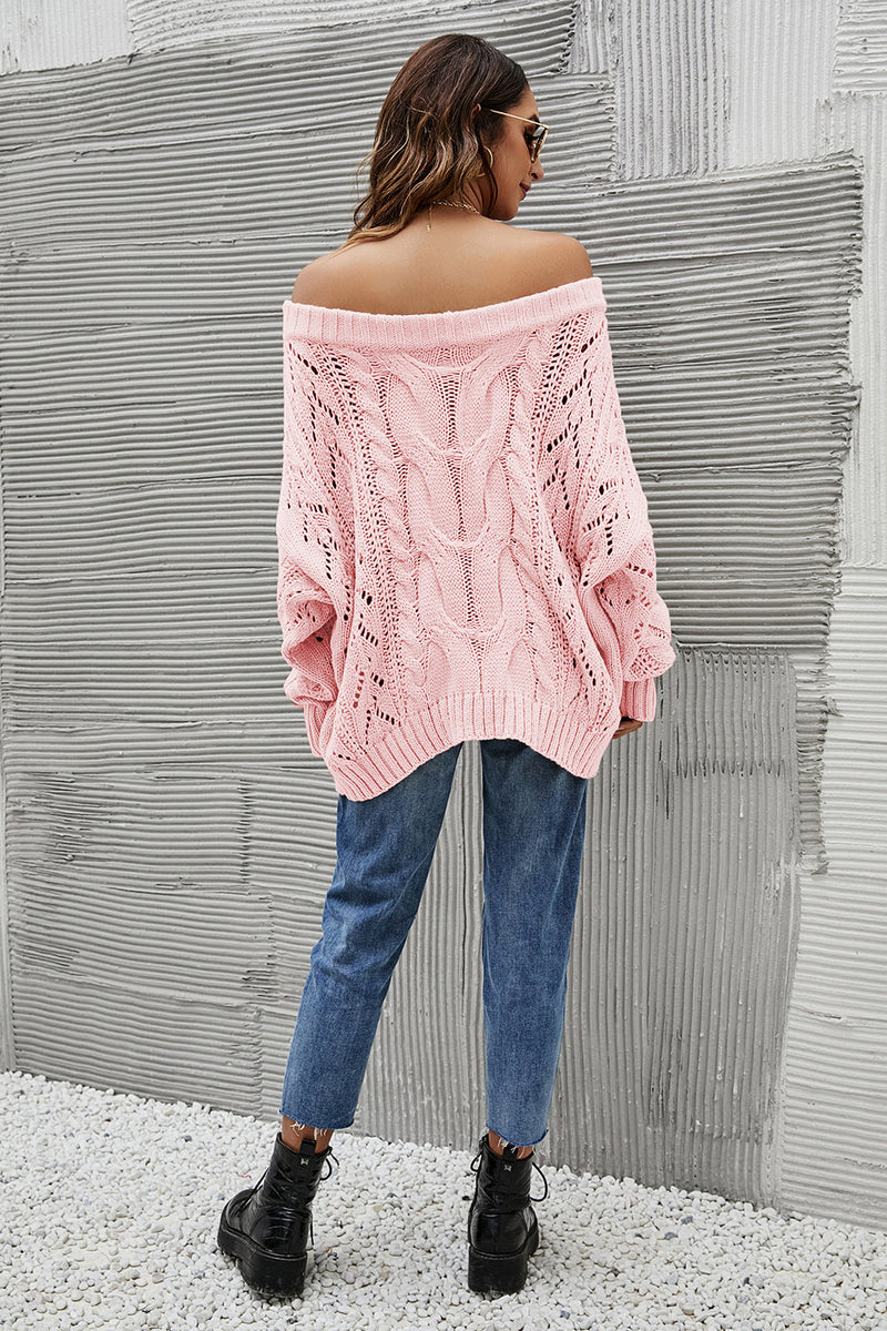 Load image into Gallery viewer, Off the Shoulder Loose Knitted Sweater