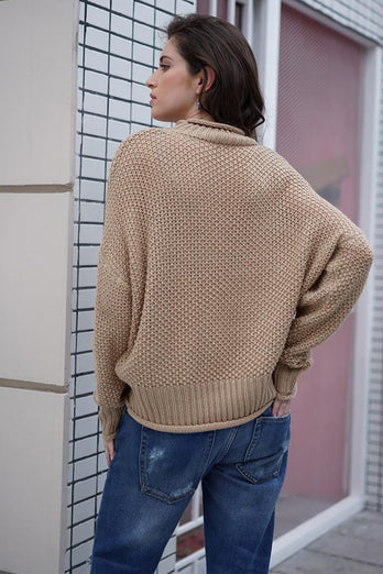 Loose Turtleneck Long Sleeve Sweater