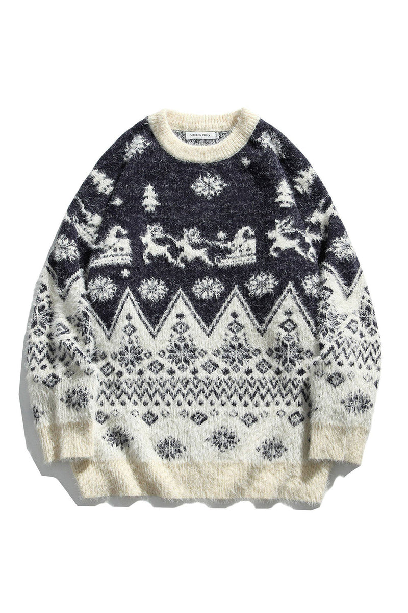 Load image into Gallery viewer, Loose Christmas Cartoon Pattern Sweater