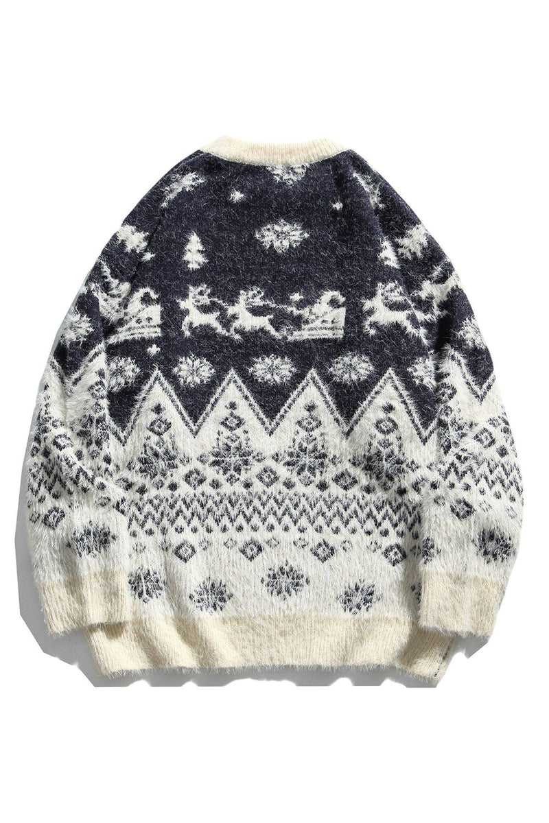 Load image into Gallery viewer, Loose Christmas Cartoon Pattern Sweater