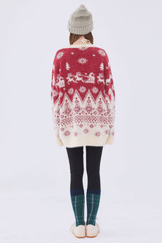 Loose Christmas Cartoon Pattern Sweater