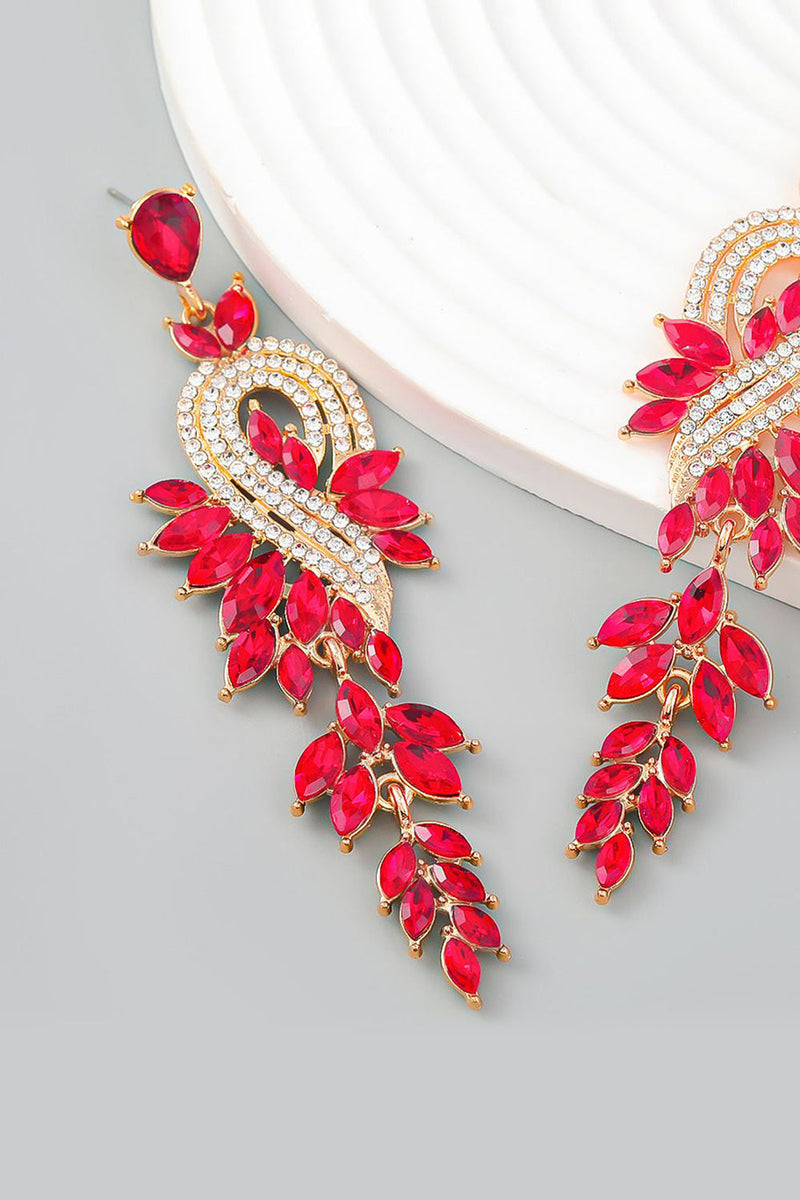 Load image into Gallery viewer, Earrings With Beadings and Rhinestones