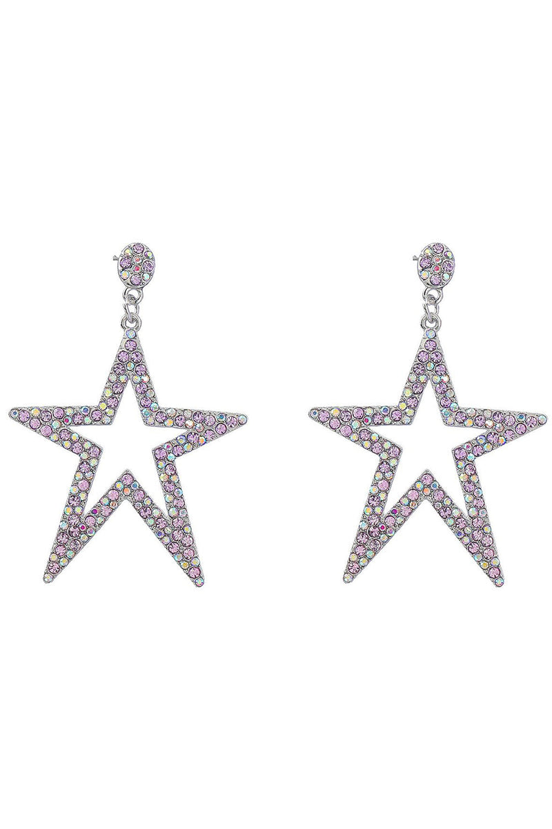 Load image into Gallery viewer, Five-Pointed Star Beaded Earrings
