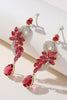 Load image into Gallery viewer, Rhinestone Beaded Prom Earrings