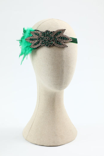 Green Five Pieces 1920s Party Accessories Set