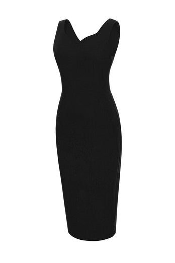 Black Bodycon 1960s Dress
