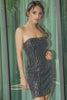 Load image into Gallery viewer, Sparkly Black Sequins Short Homecoming Dress