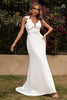 Load image into Gallery viewer, White Spaghetti Straps Mermaid Prom Dress