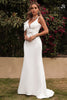Load image into Gallery viewer, White Spaghetti Straps Mermaid Prom Dress