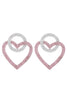 Load image into Gallery viewer, Sparkly Rhinestones Heart Earrings