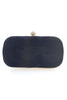 Load image into Gallery viewer, Black Beaded Evening Clutch Bag