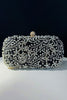 Load image into Gallery viewer, Black Beaded Evening Clutch Bag