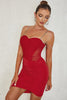 Load image into Gallery viewer, Red Spaghetti Straps Beading Short Homecoming Dress