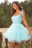 Load image into Gallery viewer, Hot Pink A Line Tulle Cute Homecoming Dress