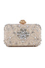 Load image into Gallery viewer, Champagne Rhinestone Pearl Party Handbag