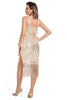 Load image into Gallery viewer, Blush Fringed Spaghetti Straps 1920s Gatsby Dress