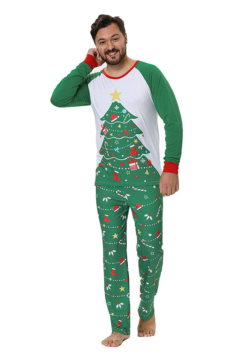 Load image into Gallery viewer, Green Christmas Tree Family Matching Pajama Set