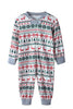 Load image into Gallery viewer, Christmas Family Matching Pajama Set Grey Pattern Pajamas