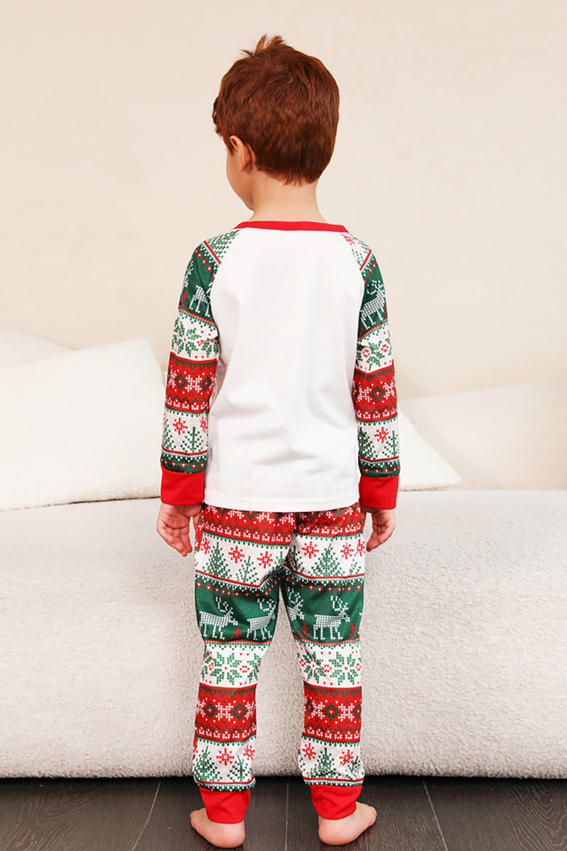 Load image into Gallery viewer, Red Green Family Christmas Tree Pajamas Set