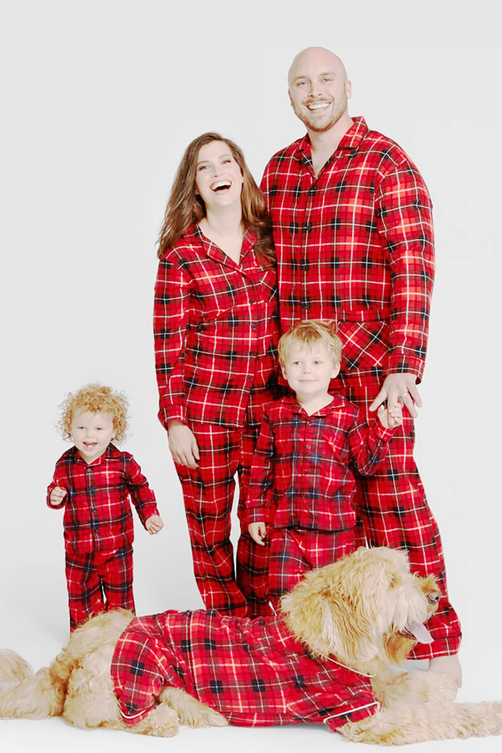 Red Plaid Family Christmas Pajamas