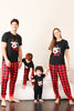 Load image into Gallery viewer, Red Plaid Christmas Family Matching Pajamas Set with Short Sleeves