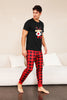 Load image into Gallery viewer, Red Plaid Christmas Family Matching Pajamas Set with Short Sleeves