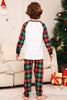 Load image into Gallery viewer, Green and Red Grid Deer Christmas Family Matching Pajamas Set