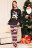Load image into Gallery viewer, Christmas Black Deer and Snowflake Family Matching Pajamas Set
