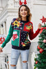 Load image into Gallery viewer, Women&#39;s Christmas Color Block Pull Over Knitted Sweater