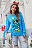 Load image into Gallery viewer, Christmas Blue Penguin Knitted Pullover Sweater