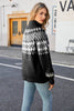 Load image into Gallery viewer, Christmas Coffee High Neck Pullover Knitted Sweater