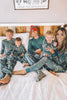 Load image into Gallery viewer, Christmas Family Matching Pajamas Set Green Animal Pattern Print Pajamas