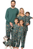 Load image into Gallery viewer, Christmas Family Matching Pajamas Set Green Animal Pattern Print Pajamas