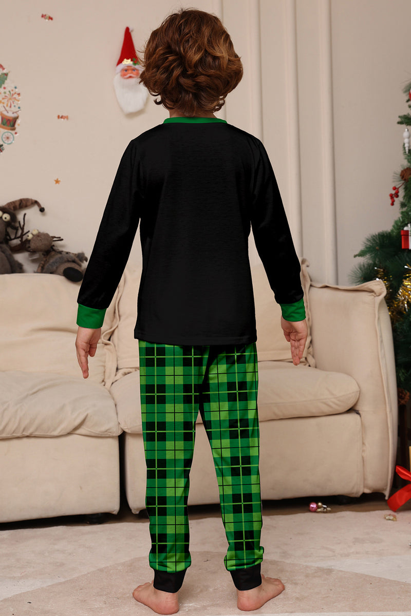 Load image into Gallery viewer, Christmas Family Wine Lover Dinosaur Print Pajamas Set