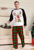 Load image into Gallery viewer, Christmas Family Black White Deer Printed Plaid Pajamas Set