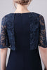 Load image into Gallery viewer, Navy Short Sleeves A-line Chiffon Floor Length Mother of the Bride Dress