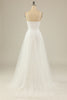 Load image into Gallery viewer, A Line Spaghetti Straps White Tulle Party Dress