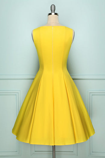 Yellow Button Up Dress