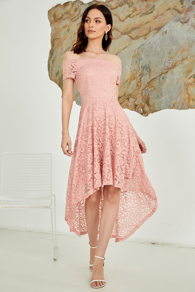 Load image into Gallery viewer, Blush Off the Shoulder Dress
