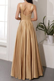 Satin Long Bridesmaid Dress