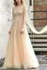Load image into Gallery viewer, Champagne Beaded Long Prom Dress