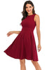 Load image into Gallery viewer, Burgundy Solid Vintage 1950s Dress