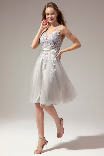 Short Lace Tulle Dress